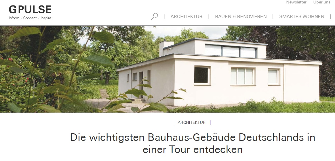 Bauhaus Artikel auf G-Pulse